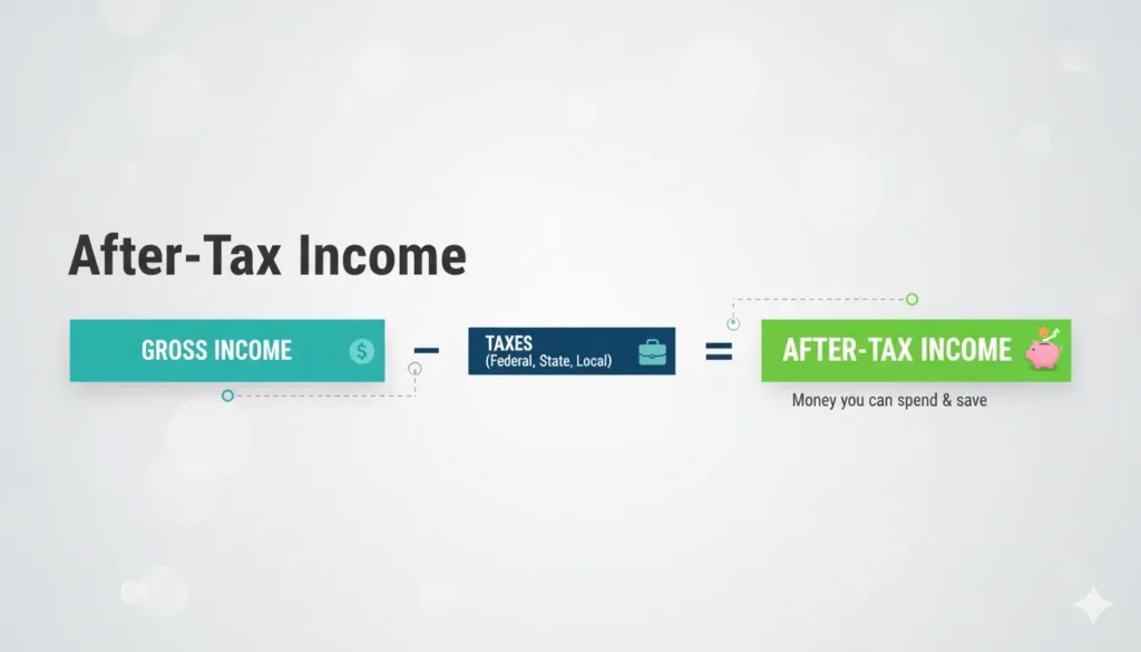 After-Tax Income - 50/30/20 budget rule